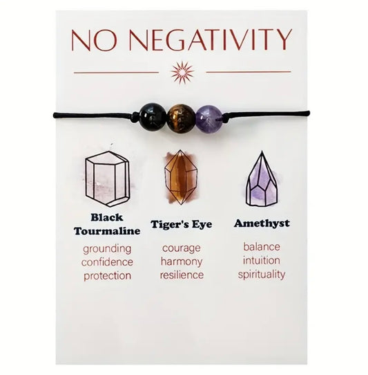 Amulett-Armband, verstellbar, handgewebt - Positive Energie